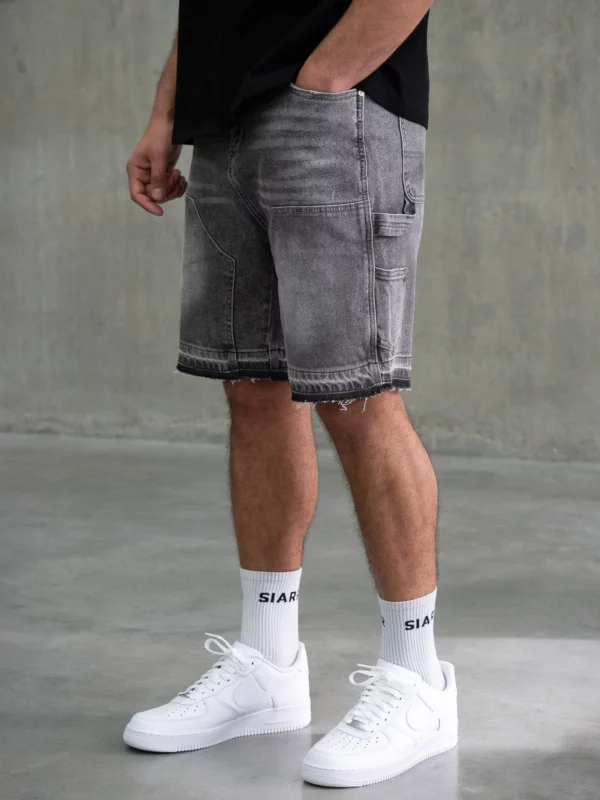 Carpenter Shorts - Dark Grey - Image 5