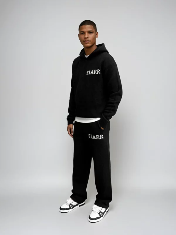 Knit Hoodie - Black - Image 4