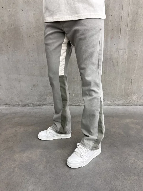 Flared Jeans - Stone Grey - Image 6
