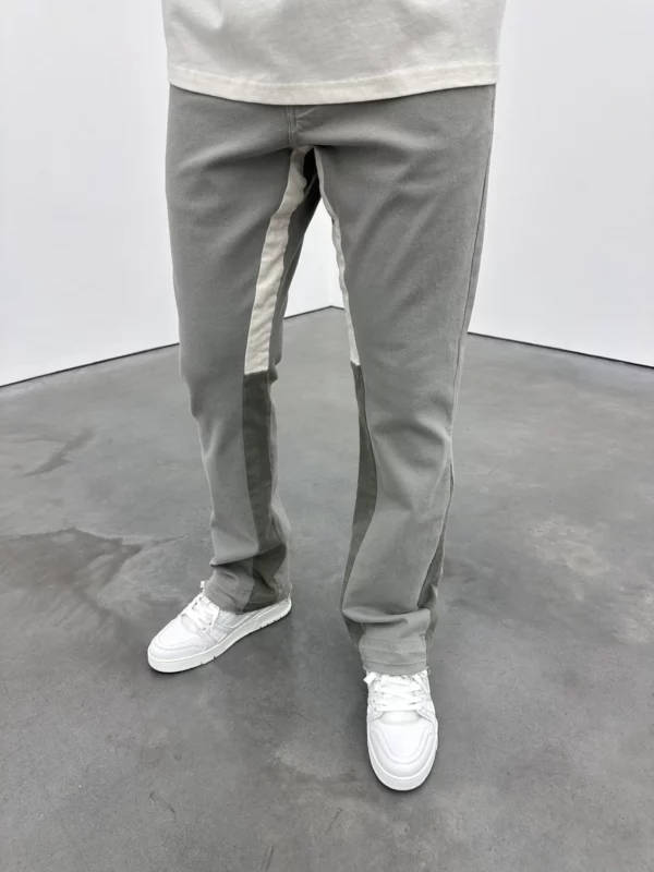 Flared Jeans - Stone Grey - Image 4