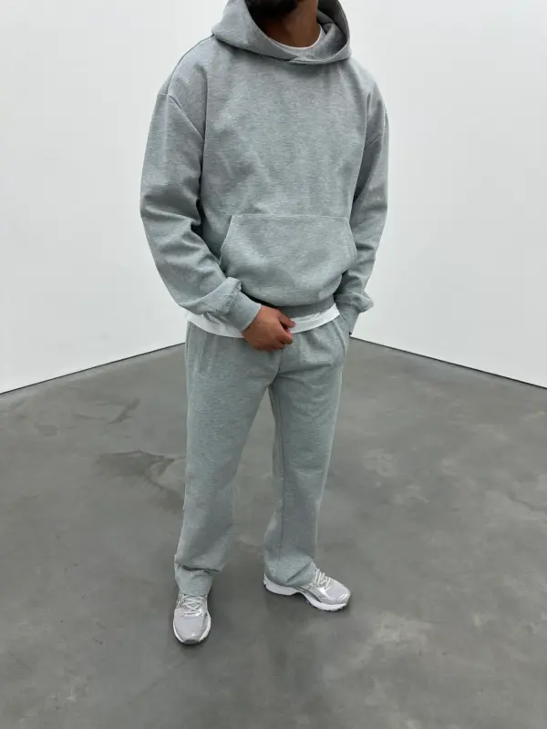 Essential Luxe Hoodie - Light Grey - Image 6