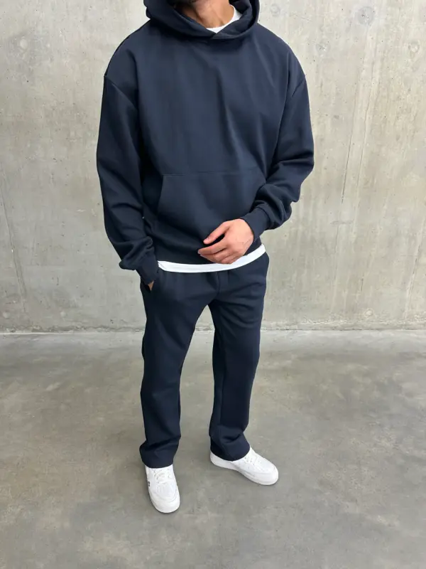 Essential Luxe Joggers - Navy - Image 6